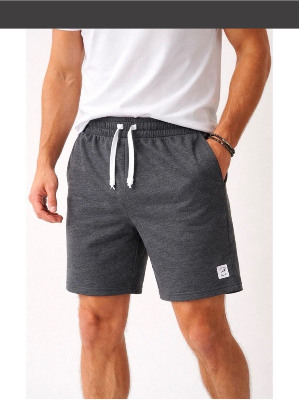 Maamgic Men's 5.5" Cotton Blend Sweat Shorts Zipper Pockets Medium NWT